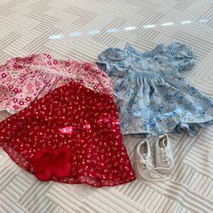American girl doll floral outfit set